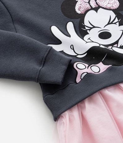 Vestido Infantil en Tule con Estampa de Minnie - Talle 1 a 6 años 5