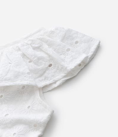 Vestido Infantil en Laise Texturizado con Volados - Talle 1 a 6 años 4