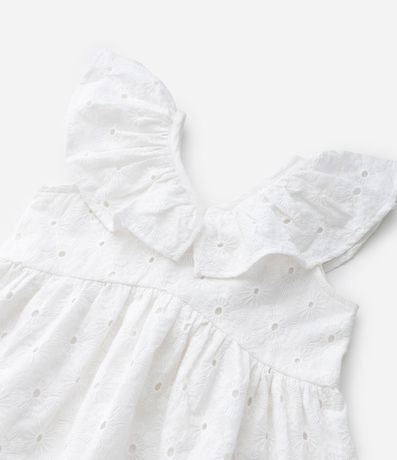 Vestido Infantil en Laise Texturizado con Volados - Talle 1 a 6 años 7