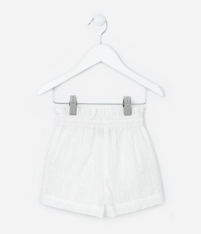 Short Infantil en Tricolina Texturizado con Lazo y Borla - Talle 1 a 6 años 2