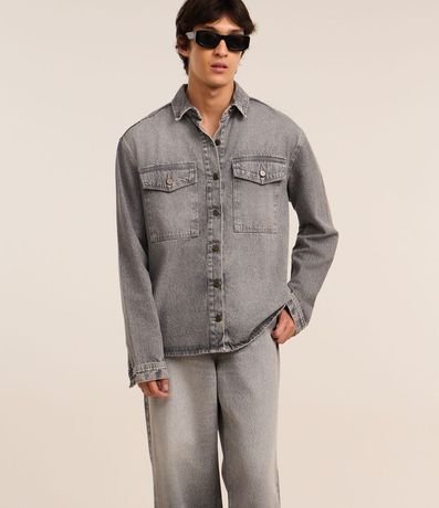 Pantalón Baggy en Jeans con Bolsillo Cuchillo Delantero 5