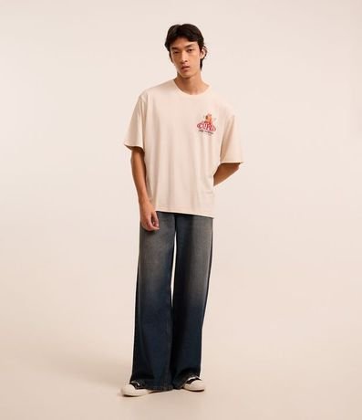 Pantalón Mega Baggy en Jeans con Argollas