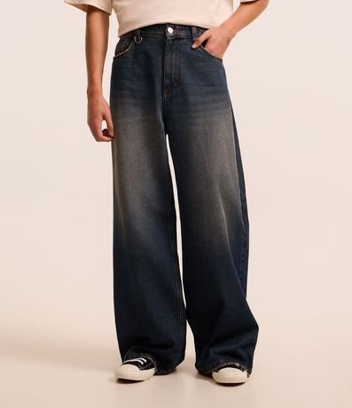 Pantalón Mega Baggy en Jeans con Argollas 2