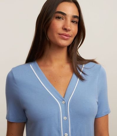 Pijama Americano Capri en Viscosa con Friso 2