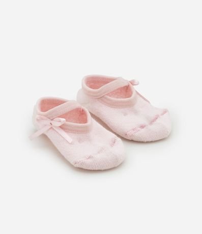 Media Ballet Infantil con Lazo y Cinta para el Pelo - Talle 0 a 12 meses 3