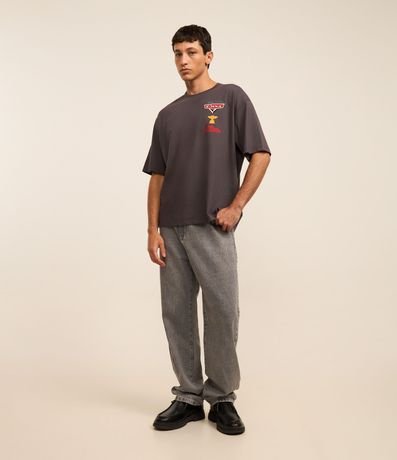 Remera Boxy en Algodón con Estampa del Rayo Mc Queen 3