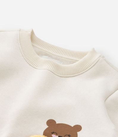 Conjunto Infantil con Bordado Oso y Flor - Talle 1 a 6  Anos 9