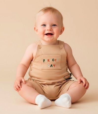 Peto Infantil con Bordado Dino y Crestas - Talle 3 a 18 meses