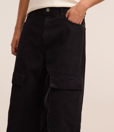 Pantalón Super Baggy en Sarga con Bolsillo Cargo 3
