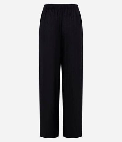 Pantalón Fluída en Viscosa y Lino con Lazo en la Cintura 6