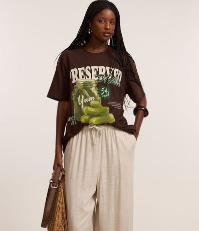 Pantalón Fluída en Viscosa y Lino con Lazo en la Cintura 2