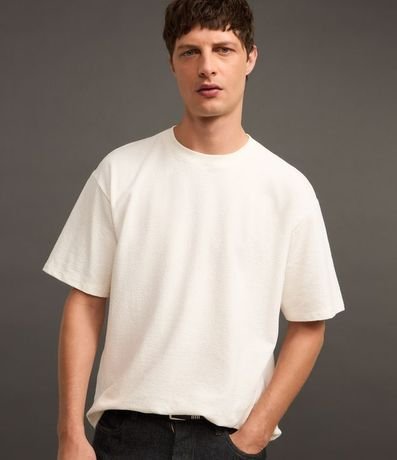 Remera Boxy en Algodón Texturizada 4