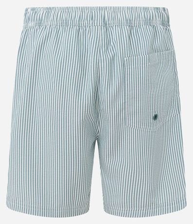 Bermuda de Baño Rayada en Microfibra con Textura Ana Ruga 2