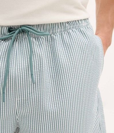 Bermuda de Baño Rayada en Microfibra con Textura Ana Ruga 3