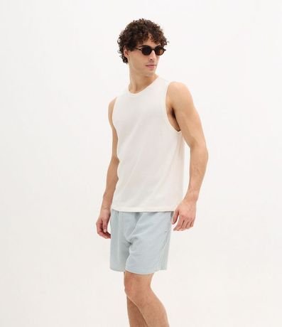 Bermuda de Baño Rayada en Microfibra con Textura Ana Ruga 4