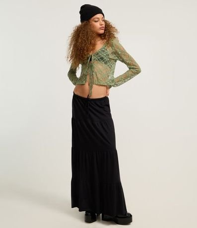 Blusa en Encaje con Lacitos Delanteros 2