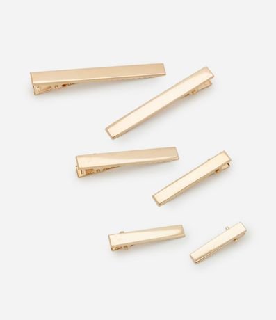 Kit 06 Pinzas para el Pelo en Metal