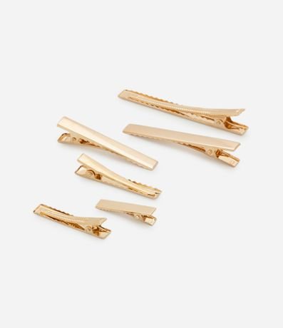 Kit 06 Pinzas para el Pelo en Metal 2