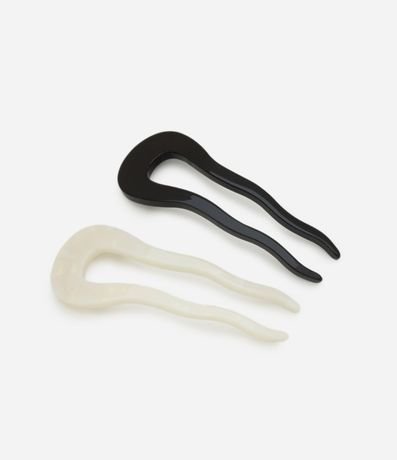 Kit 02 Pinzas para el Pelo Pin Frances Bicolor 1