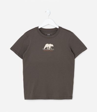 Remera Infantil con Estampa Oso - Talle 5 a 14 años