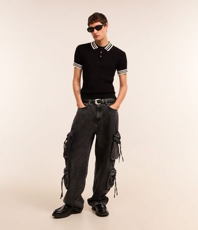 Pantalón Super Baggy en Jeans con Multibolsillos