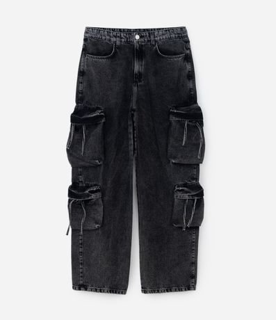 Pantalón Super Baggy en Jeans con Multibolsillos 5