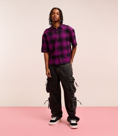 Pantalón Super Baggy en Jeans con Multibolsillos