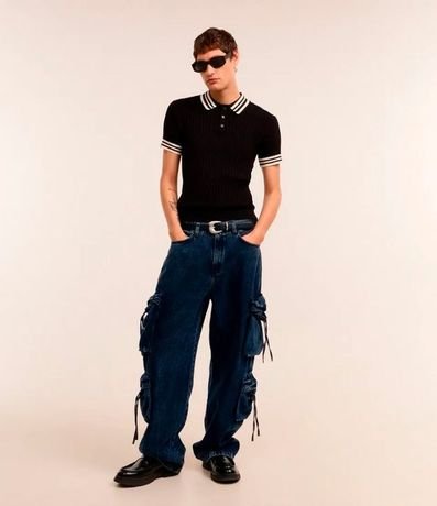 Pantalón Super Baggy en Jeans con Multibolsillos