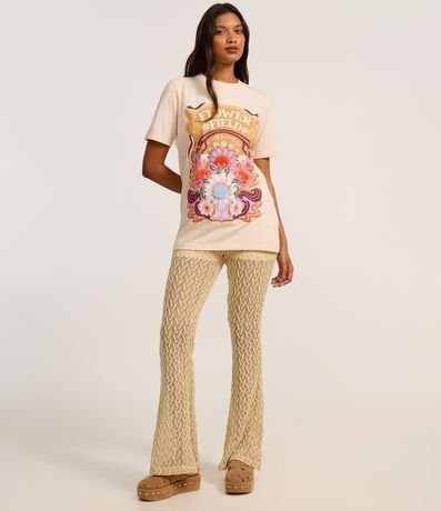 Remera Alargada en Algodón con Estampa Floral 2