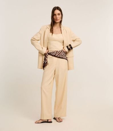 Blusa de Bretel Ancho con Lino y Escote Corazón 6