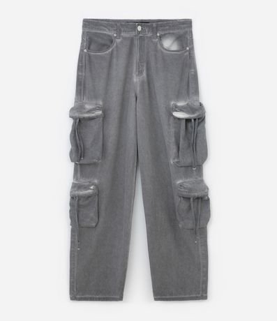 Pantalón Super Baggy en Sarga Desteñida con Lavado 6