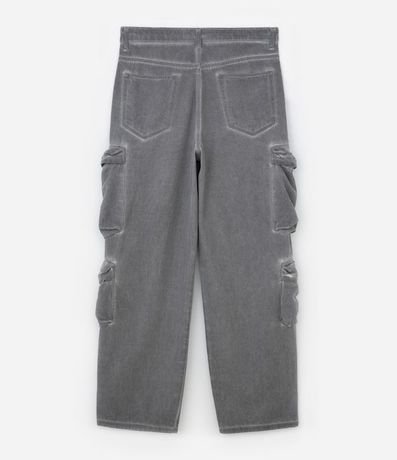 Pantalón Super Baggy en Sarga Desteñida con Lavado 7