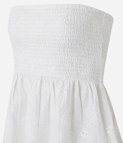 Blusa en Cambraia con Lastex y Bordado en el Ruedo Asimétrico 8