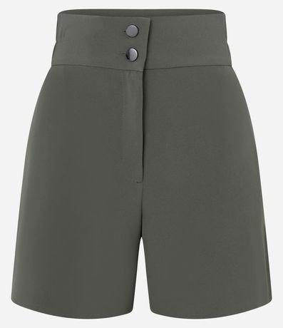 Short Sastre con Cintura Elástica y Abotonado Doble 5