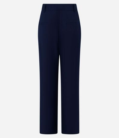 Pantalón Recto Sastrería Cintura Alta con Botón Diferenciado 7