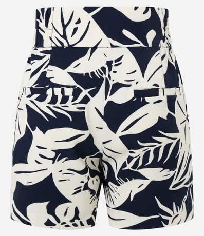 Short Sastre con Cintura Alta y Estampa Tropical 6