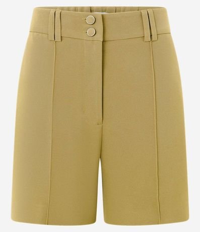 Short Sastre Cintura Alta con Frisos y Botones Dobles 5