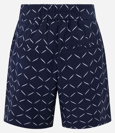 Short Recto Sastre con Botones Dobles y Estampado Geométrico 6