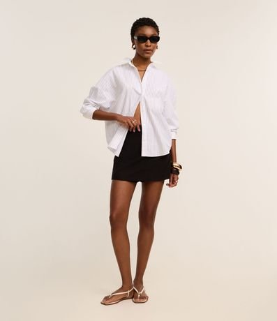 Short Pollera Sastre con Trabillas en la Cintura