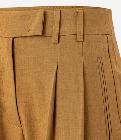 Pantalón Recto Sastrería con cintura Traspasado y Pliegues 6