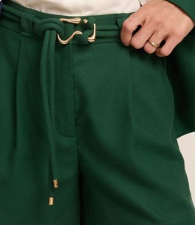 Short en Viscolino con Cinturón Cuerda y Hebilla 4