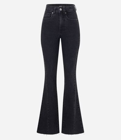 Pantalón Flare en Jeans con Elastano