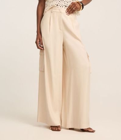 Pantalón Pantalona con Bolsillos Cargo Laterales 3