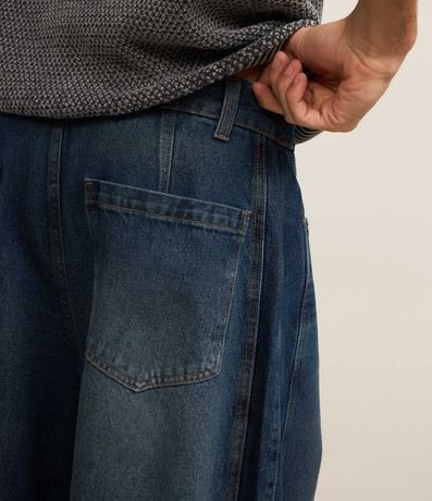 Pantalón Barrel en Jeans con Recortes y Pences 6