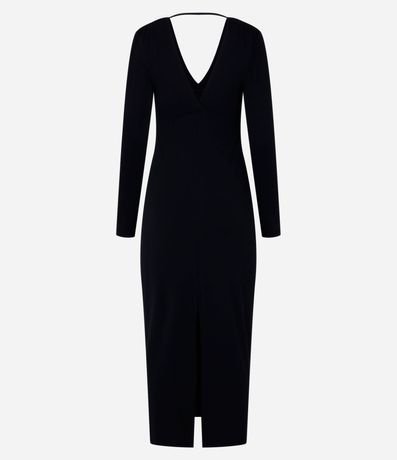 Vestido Long Midi en Viscosa y Manga Larga 7