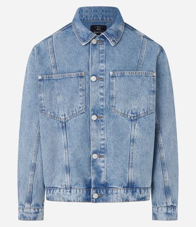 Campera Trucker Boxy en Jeans Vintage 6