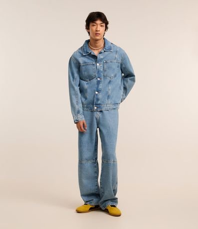 Campera Trucker Boxy en Jeans Vintage 2