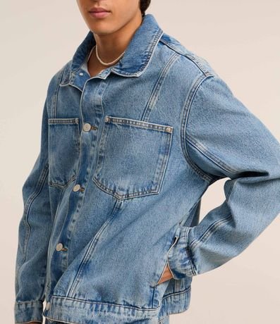 Campera Trucker Boxy en Jeans Vintage 3