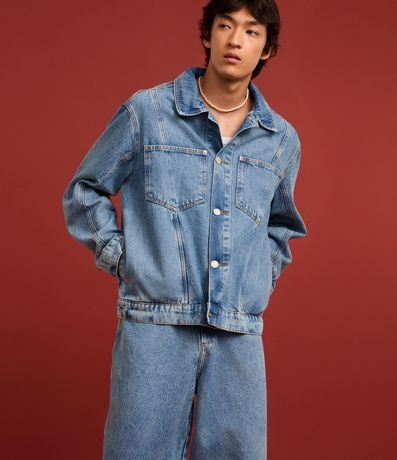 Campera Trucker Boxy en Jeans Vintage 4