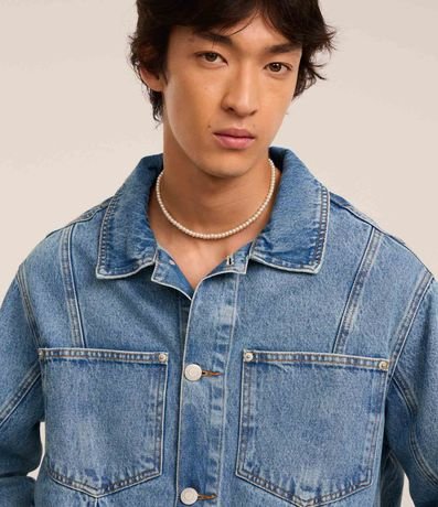 Campera Trucker Boxy en Jeans Vintage 5